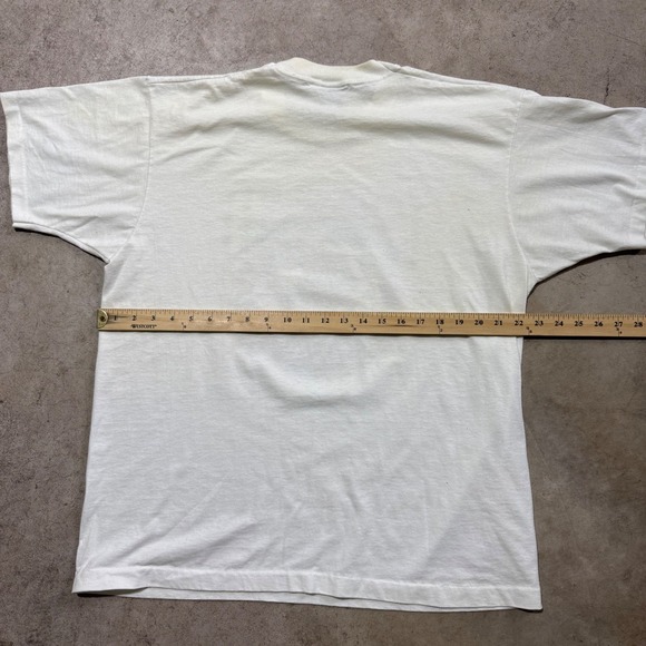 Vintage 90s Call of the Wild Canada Fox Graphic T Shirt XL Fruit of the Loom - Picture 7 of 8